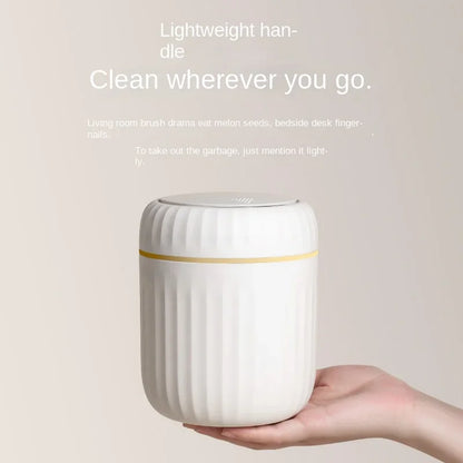 Allist Aero Desktop Waste Vault | Minimalist Press-Top Bin with Hidden Bag Design