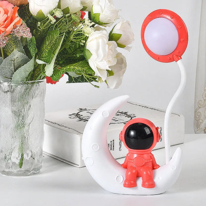 Allist Luna-Astro Ambient Light | Creative Astronaut Desk Ornament & UFO Task Lamp