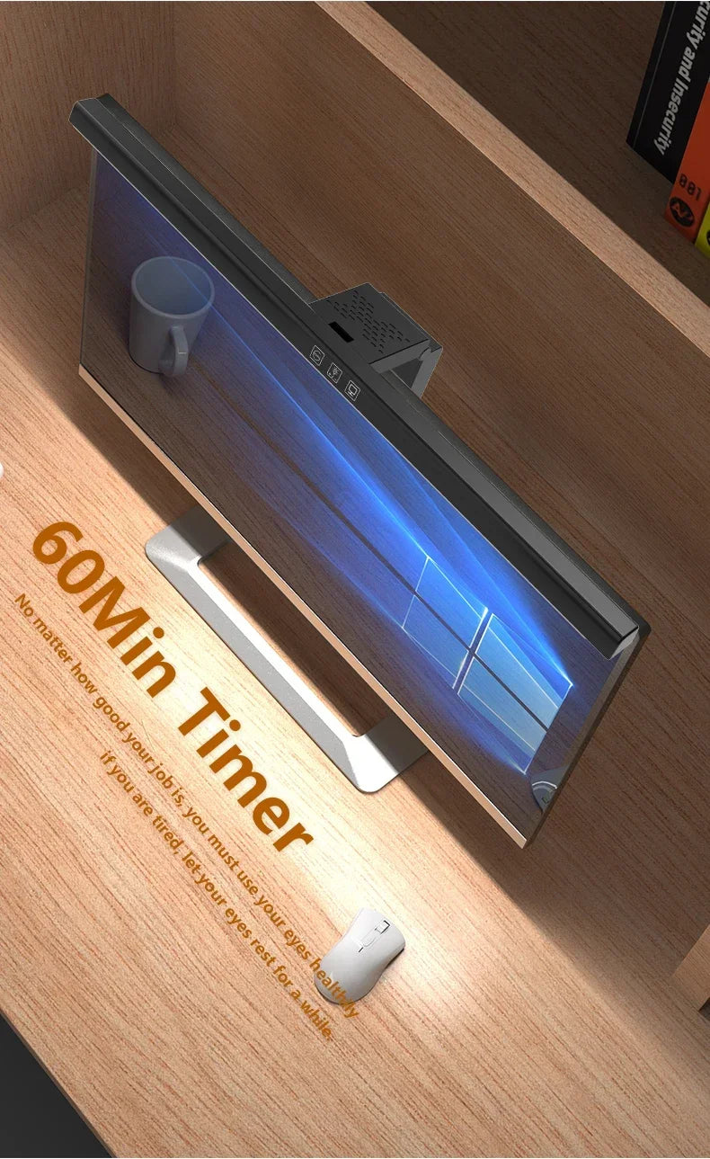 Allist™ Horizon 50 Monitor Light Bar | Asymmetrical Eye-Care Desk Lamp & Screen Glow