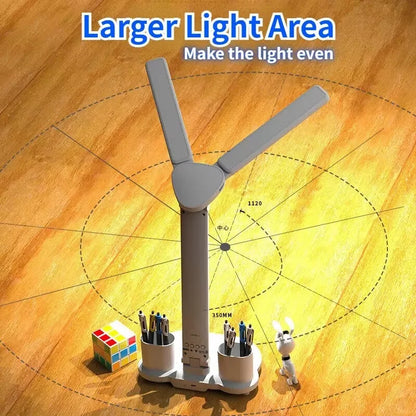 Allist™ Zenith Dual-Wing Workstation Lamp | Smart LED Display, Organizer & Phone Dock