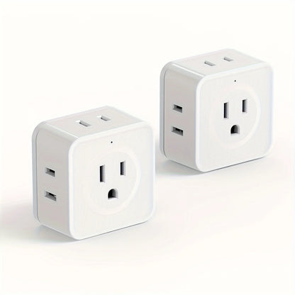 Allist Aero 5-Way Outlet Expander | Minimalist Cordless Power Cube & Cruise-Safe Travel Splitter