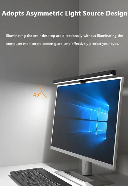 Allist™ Horizon 50 Monitor Light Bar | Asymmetrical Eye-Care Desk Lamp & Screen Glow