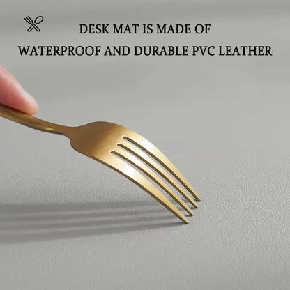 Allist Aero Leather Desk Pad | Waterproof Vegan Leather Desktop Protector & High-Precision Mouse Mat