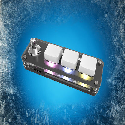 MacroPad Pro | Custom 3-Key Mechanical Keypad with Precision Control Knob & RGB